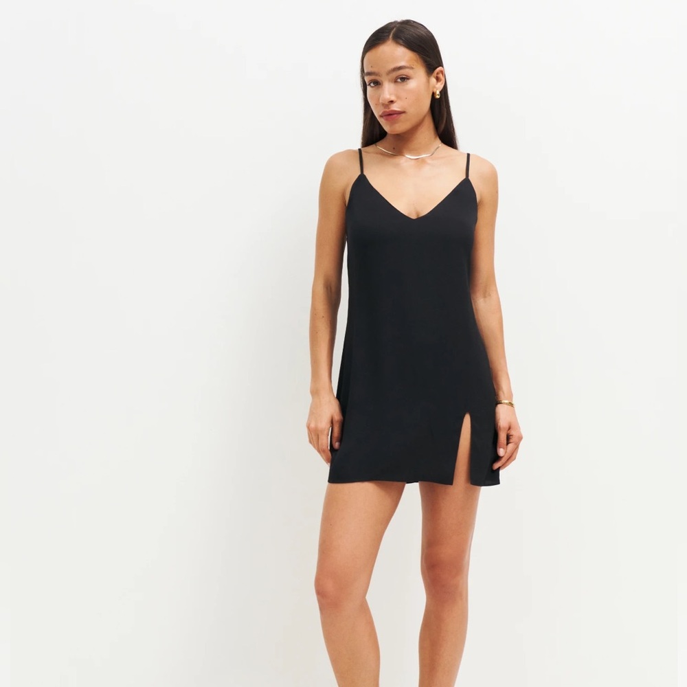 Reformation Marlowe Dress in Black Size Medium